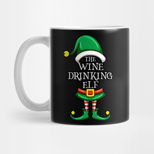 The Wine Drinking Elf Matching Family Christmas Pajama Mug